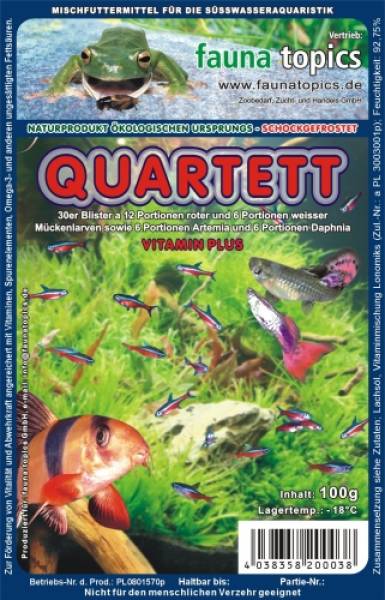 Quartett - 30er Blister - 100g Packung - Einzelfuttermittel